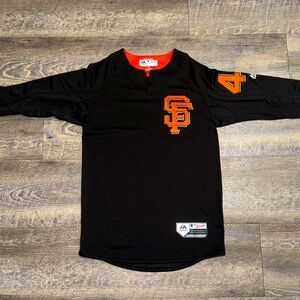 Cool Base San Francisco Giants Quarter Sleeve Jersey - Women's Size [Small]